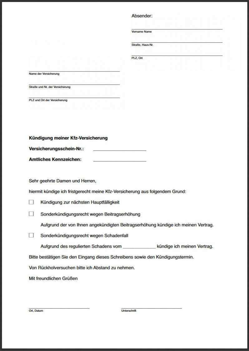 Eidesstattliche Erklaerung Muster Kfz
