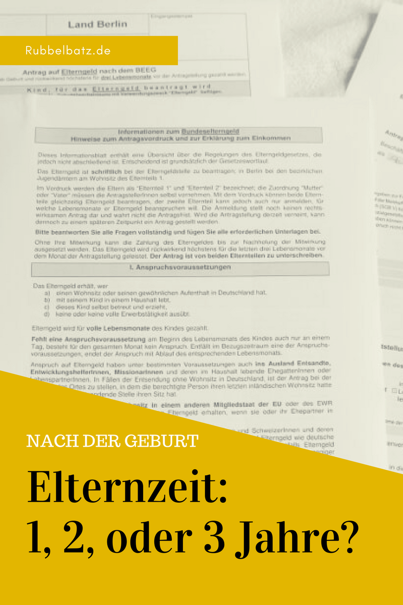 Muster Antrag Elternzeit