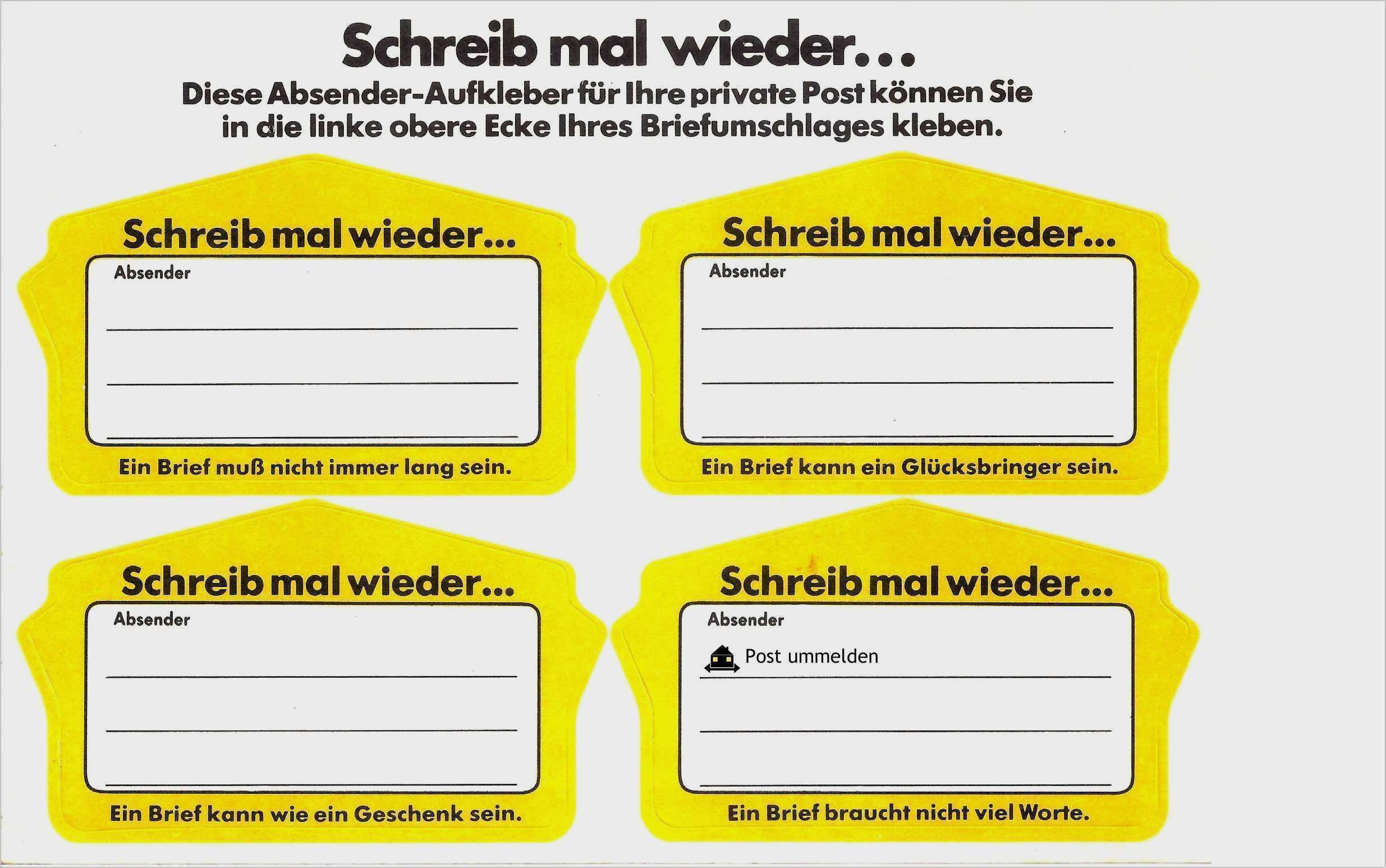 Paketschein Vorlage Word