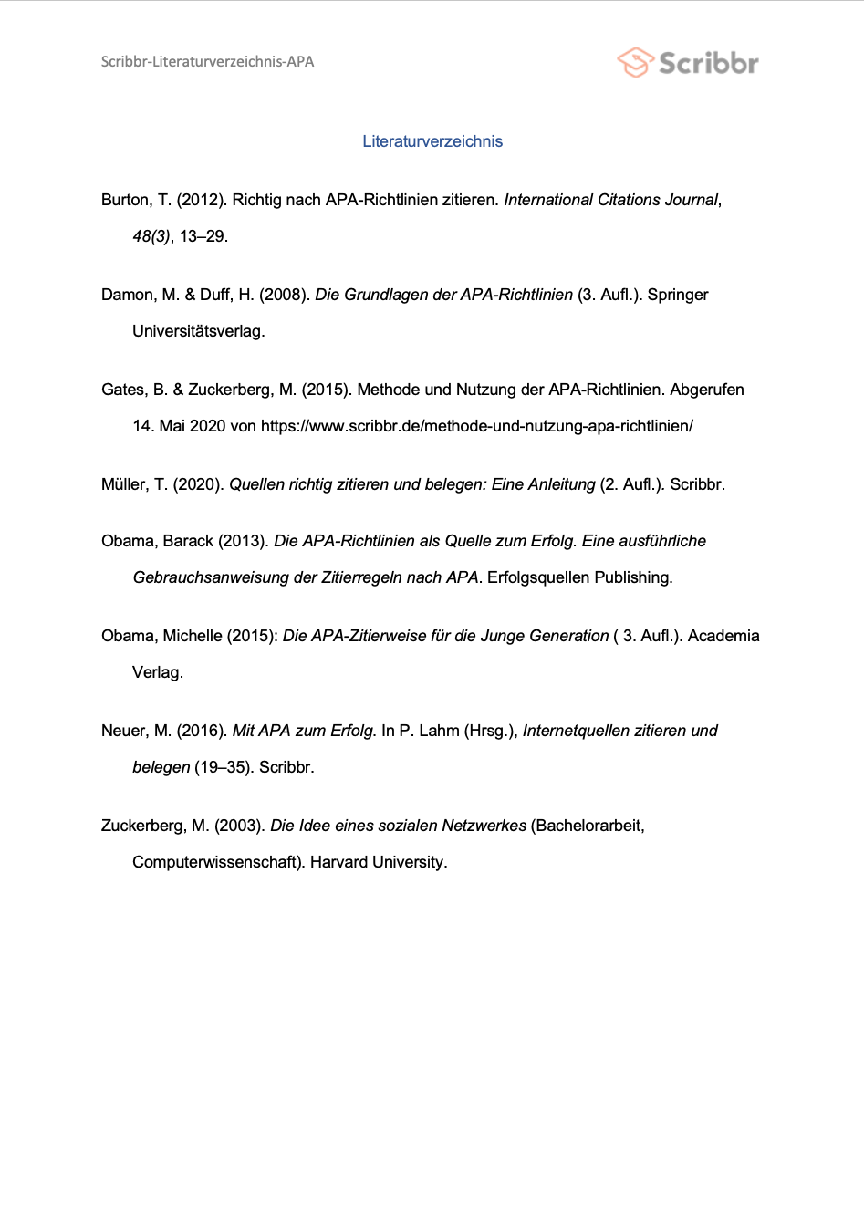 Quellenverzeichnis Beispiel Internetquellen