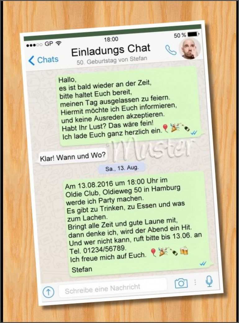 Whatsapp Chat Vorlage