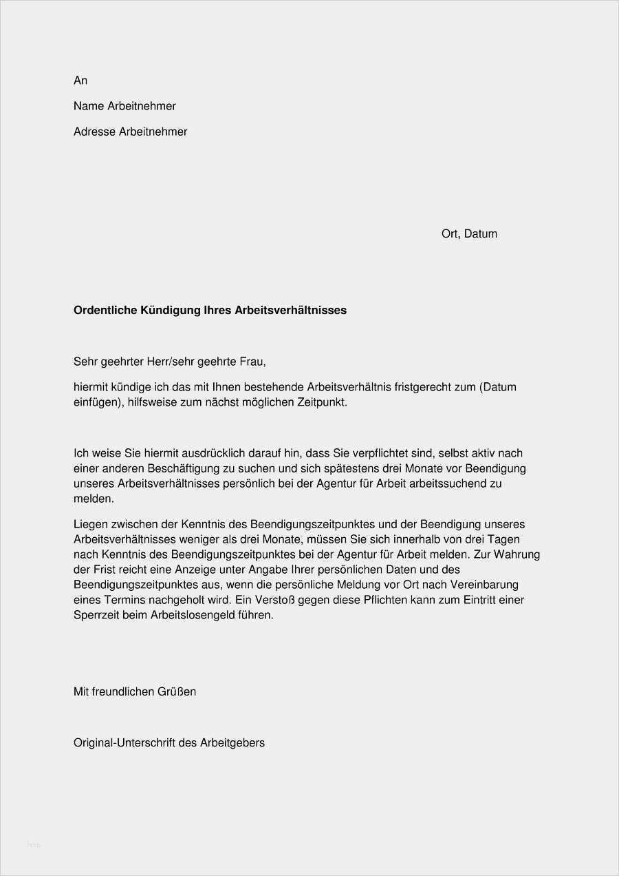 Zeugnis Betriebsbedingte Kuendigung Muster